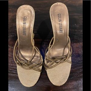 Colin Stuart Womams Wedge Gold Size 7.5